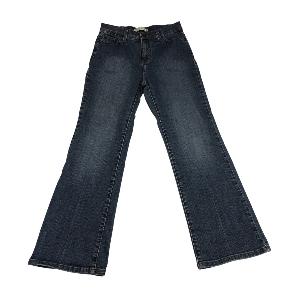 Levis 512 Perfectly Slimming Bootcut Jeans Womens 10 Short Dark Wash Denim 28x29